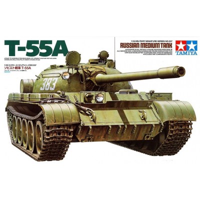 T-55A SOVIET TANK - 1/35 SCALE - TAMIYA 35257